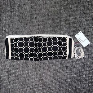 DKNY Swim Top‎  Women’s Size S Black/Cream Circles Bandeau